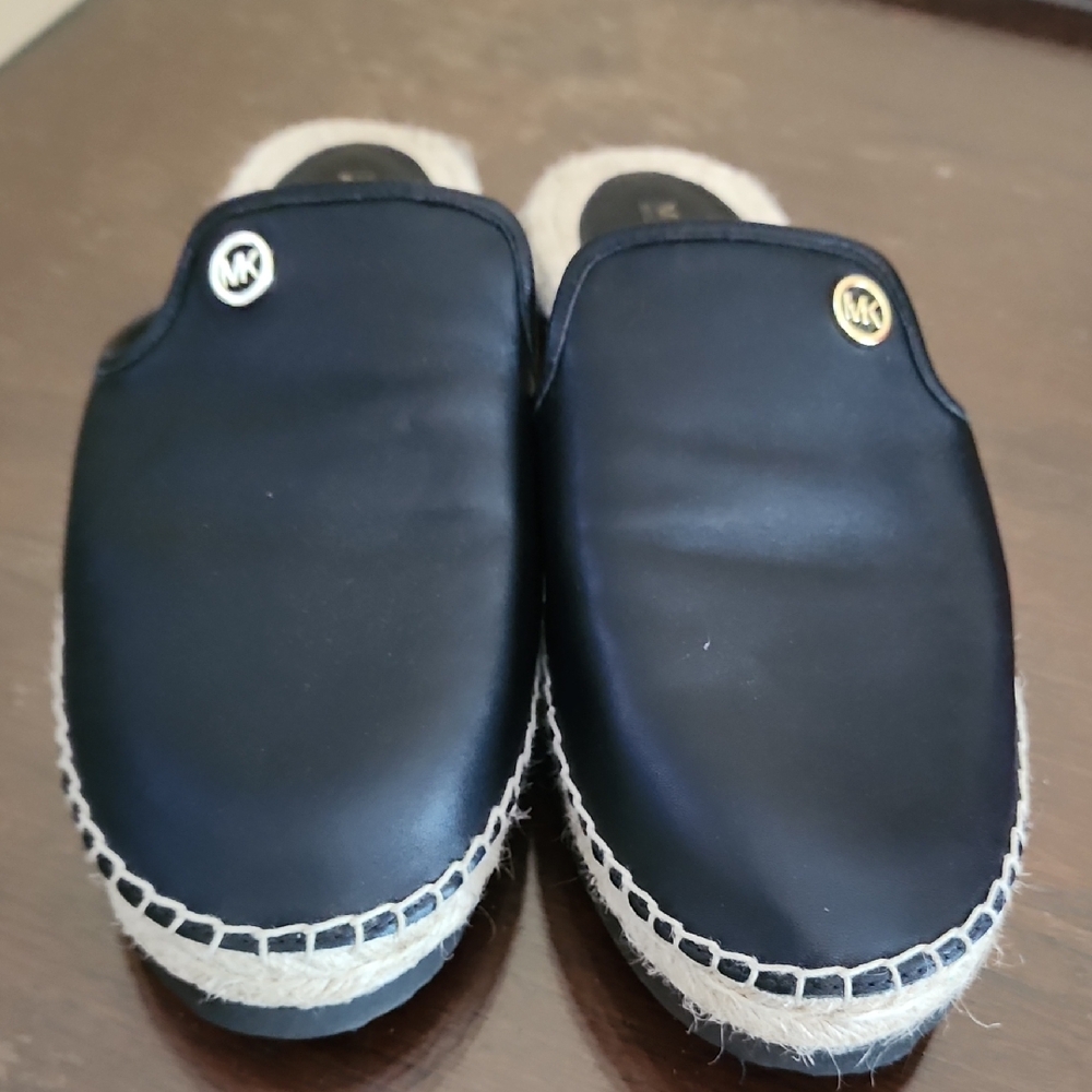 Michael Kors Black Espadrille Mules